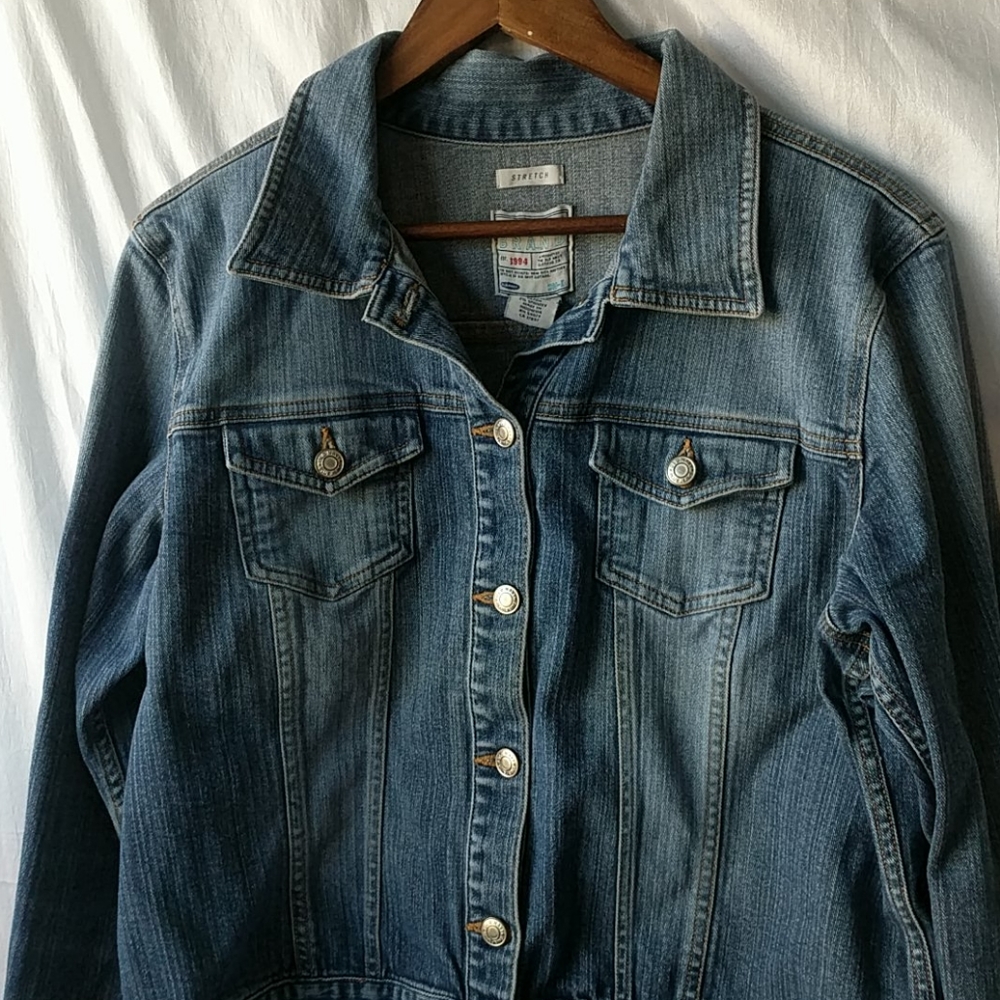 Old Navy Strech Women Blue Jacket XL
